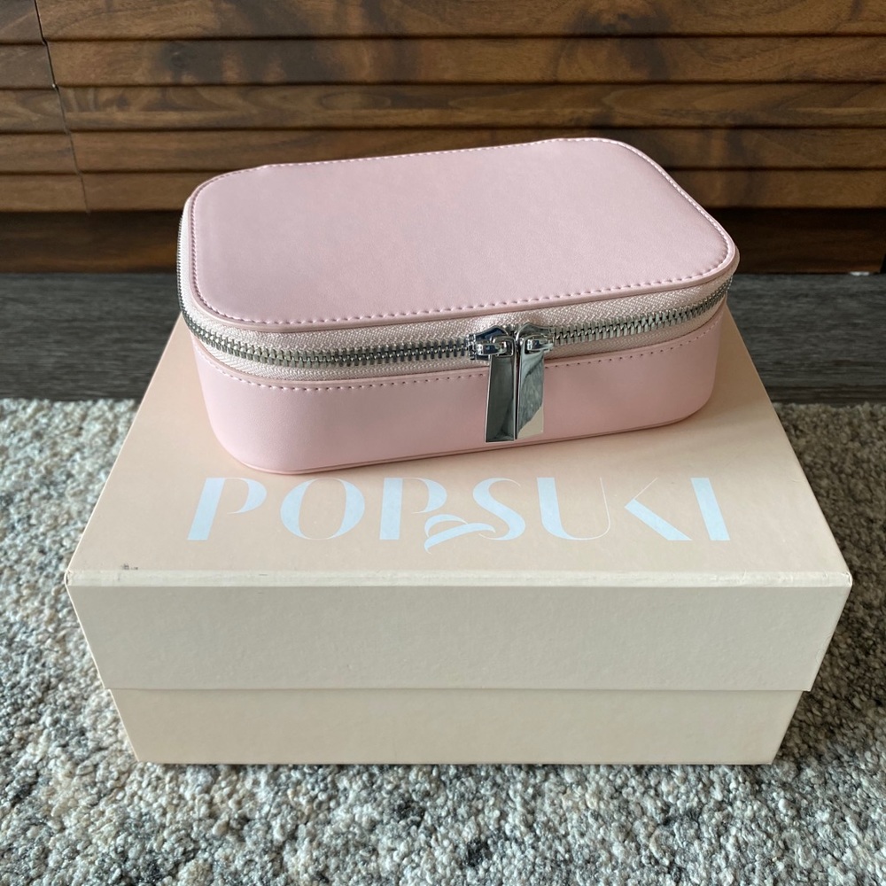 Pop & Suki Vegan Leather Travel Makeup Case